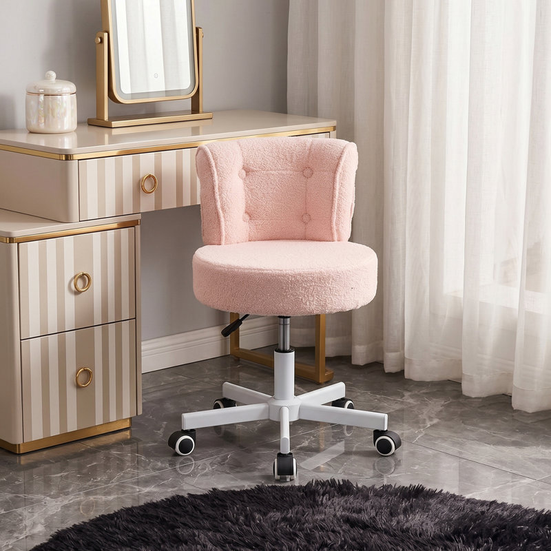 Accent Stool, Pink