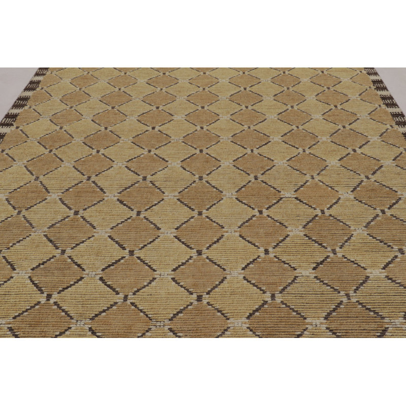 Scandinavian One-of-a-Kind 8'0X10'0 Hand Knotted Area Rug