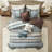 7 Piece Comforter Set Blue