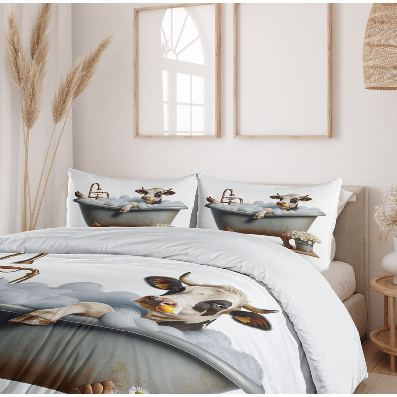 Rustic Duvet Cover, Queen Duvet Cover + 2 Standard Shams