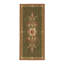 Hand-Knotted High-Quality Green and Brown Runner