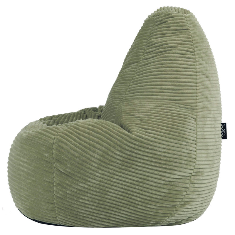 Bean Bag Bazaar Kids Dalton Cord Bean Bag, Green