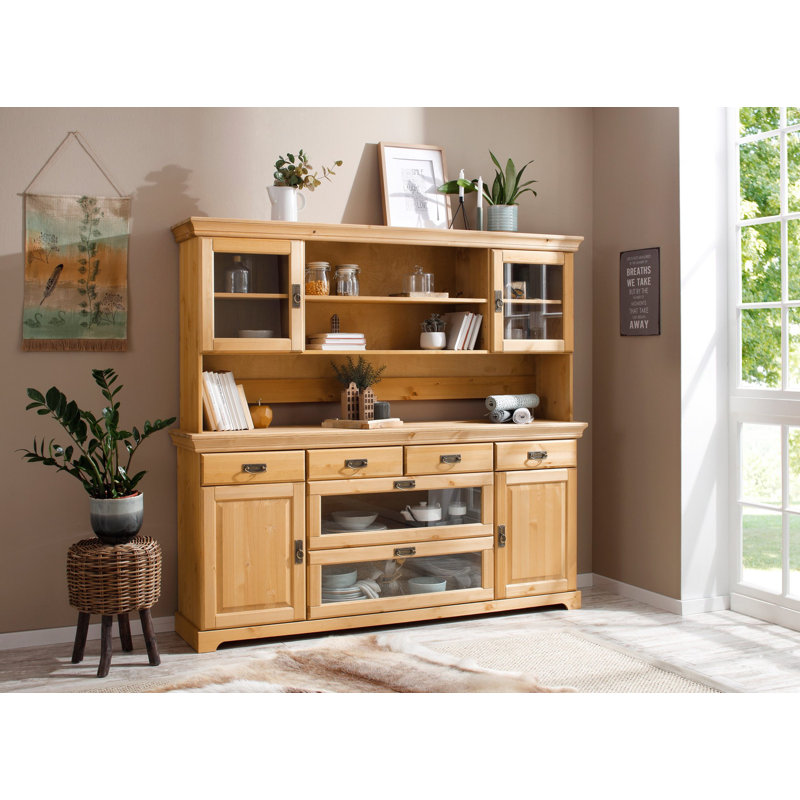 Breindel Dining Hutch Welsh Dresser, Brown Oil