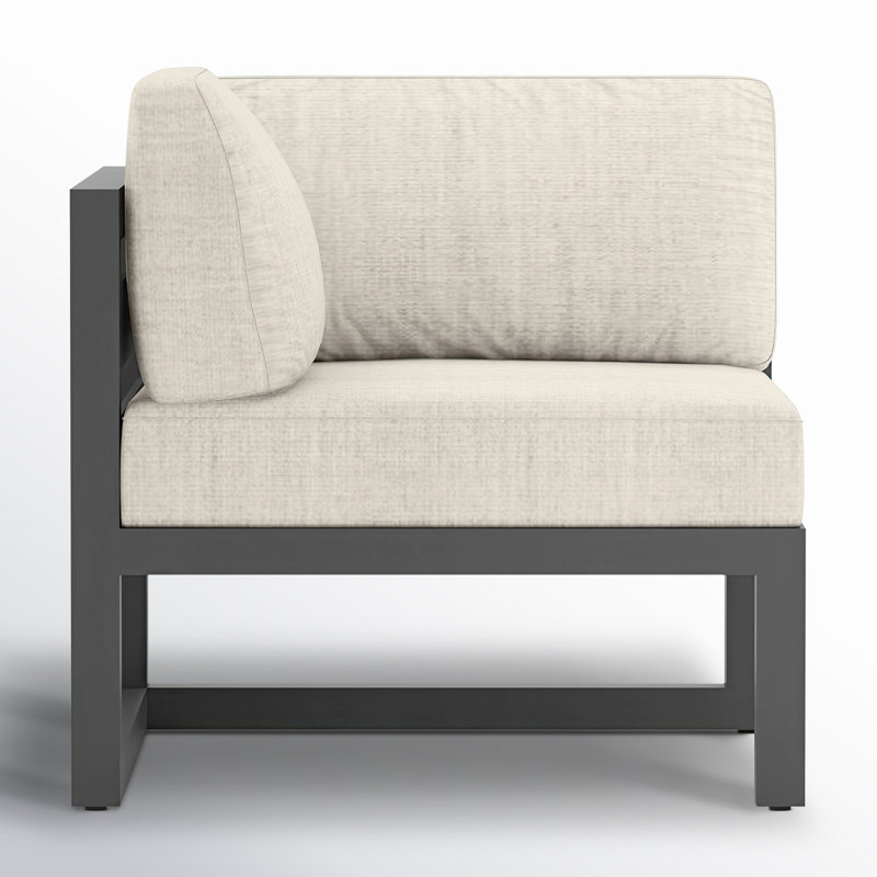 Avion 4 Piece Sectional Set, Cast Silver Sunbrella®, Slate