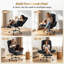 Chaise de bureau en molleton Snowflake avec accoudoirs pliables et lit pour animaux-163685077