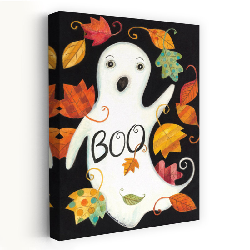 Boo, fantôme, paysage contemporain abstrait, art naturel, H 24 po x l 16 po