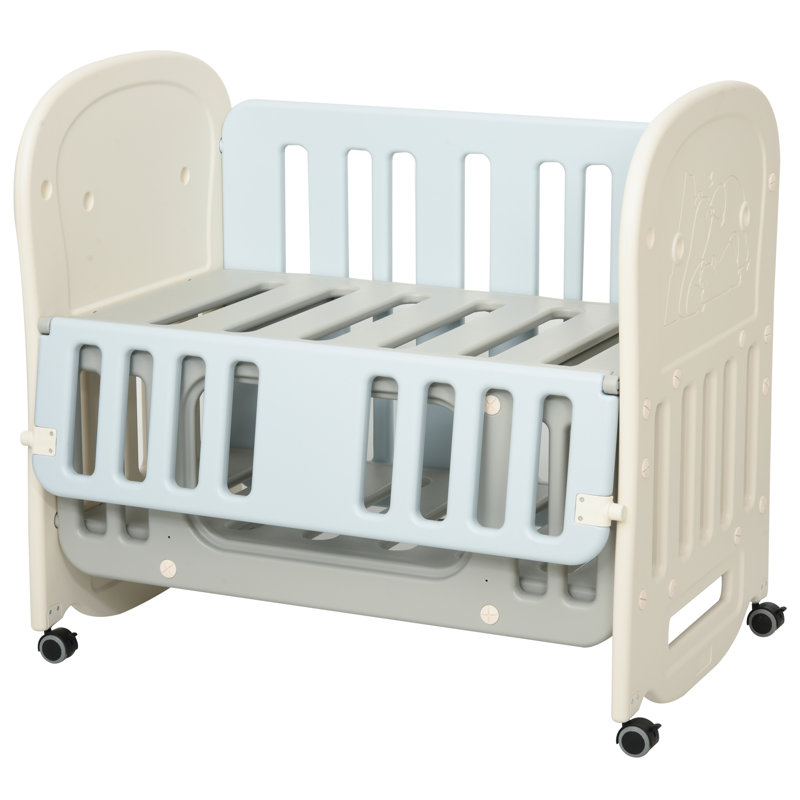 Lit de bébé convertible avec rangement Farnham, Bleu