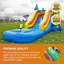 Toboggan aquatique pour enfants JumpOrange Pastel Rainbow