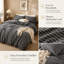 Premium Duvet Cover Set Double Brushed Microfiber Reversible With Zipper Closure & Corner Ties-122586779