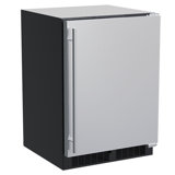 23.88'' 45 Bottle Single Zone Built-in Wine Refrigerator with Stainless Steel Door