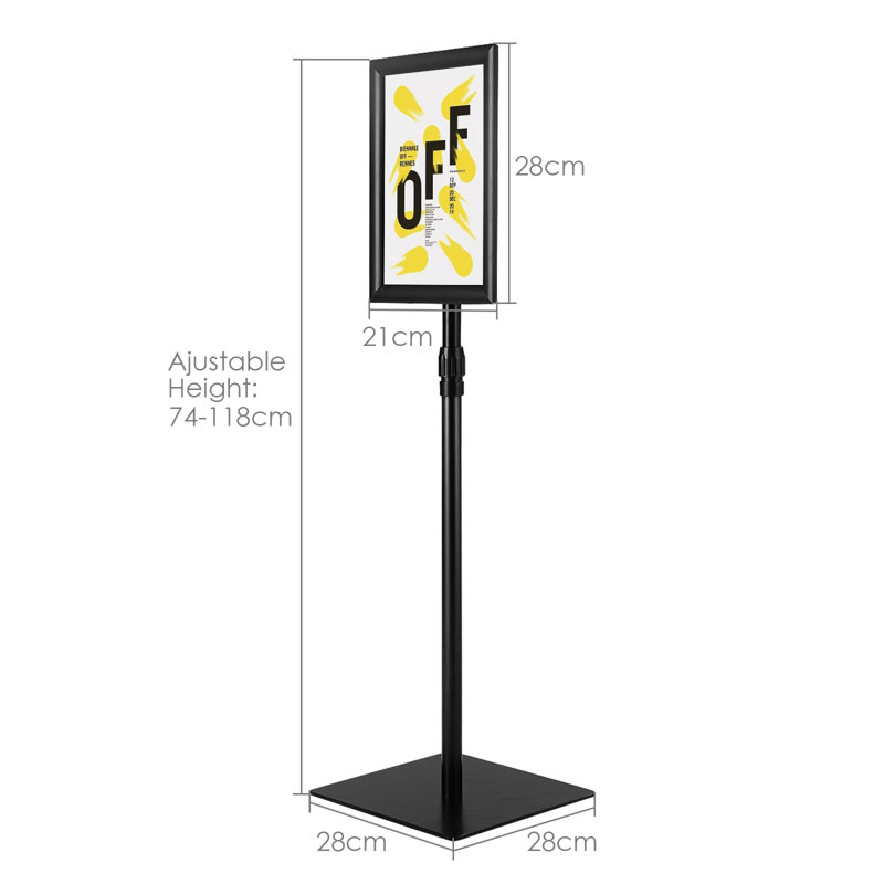 A4 Poster Stand, Black