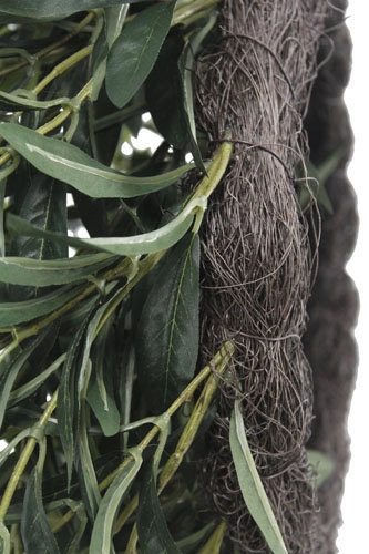 24" Artificial Olive Leaf Wreath, 8 in x 24 in