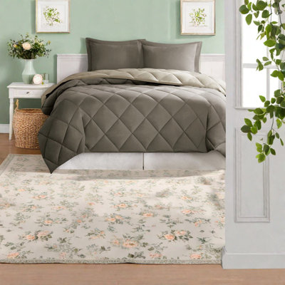 Hypoallergenic Bedding Sets Comforter, Polyester Cozy Reversible Design For Home