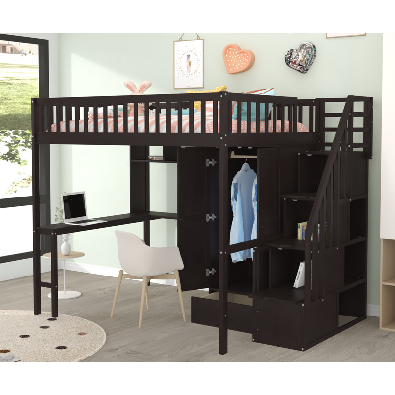 Lit mezzanine double Penington Kids, Espresso