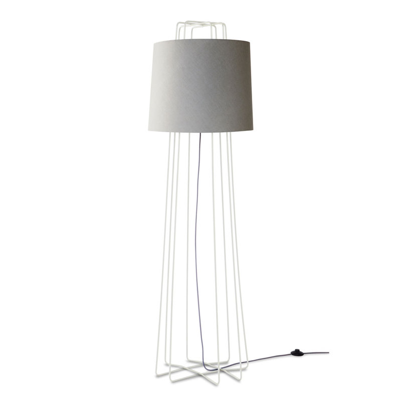 Perimeter Floor Lamp, White, White