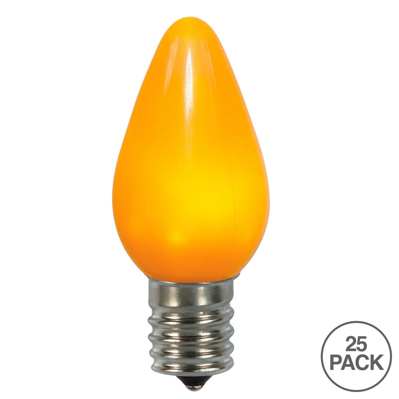 Ampoules de rechange Vickerman C7 à DEL en céramique, paquet de 25, Jaune, 0.09