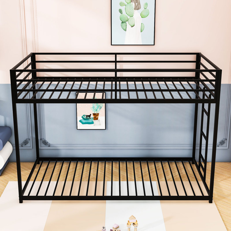 Aleh Metal Standard Bunk Bed, Twin Over Twin