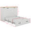 Lit double escamotable de style campagnard avec charge-418084150