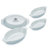 Porcelain Au Gratin Dish Set – Oval Mini Casserole Baking Dishes, Oven Safe, White-113616090