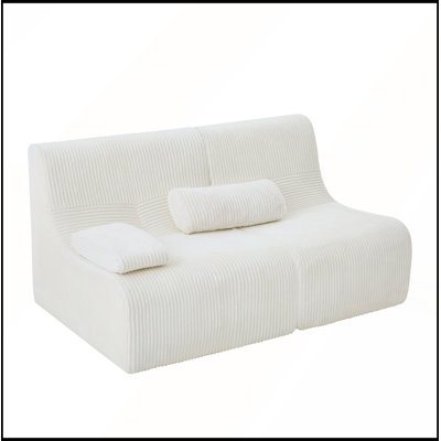 Canapé d'angle moderne de 63,7 cm, sofa indéchirable, causeuse confortable pour salon