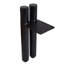 4 pieds de meubles en métal noir de 4 po x 4 po, pieds de canapé de table basse de style moderne, pieds de table de cuisine, pieds d'armoire de salle de bain, pieds de bricolage
