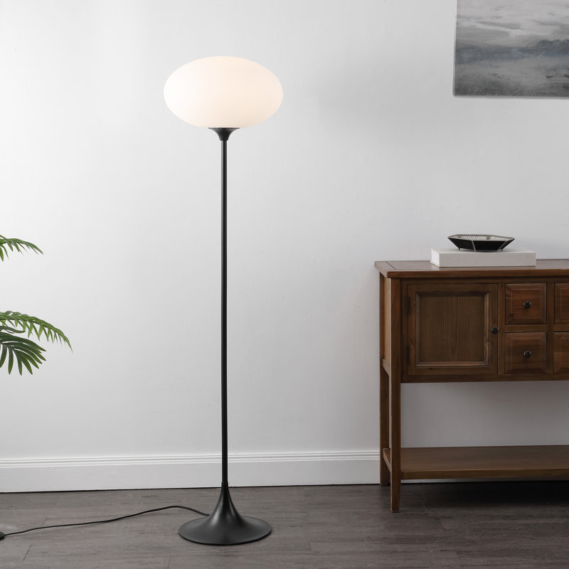 Lampe sur pied en métal / verre 63,25 pouces Nomi