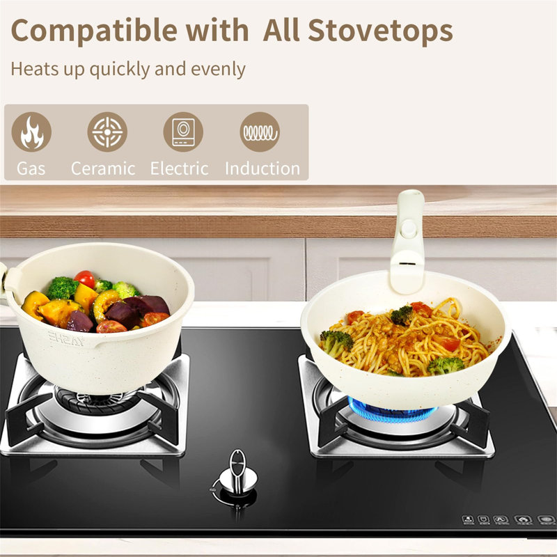Pressely 13 - Piece Aluminum Cookware Set