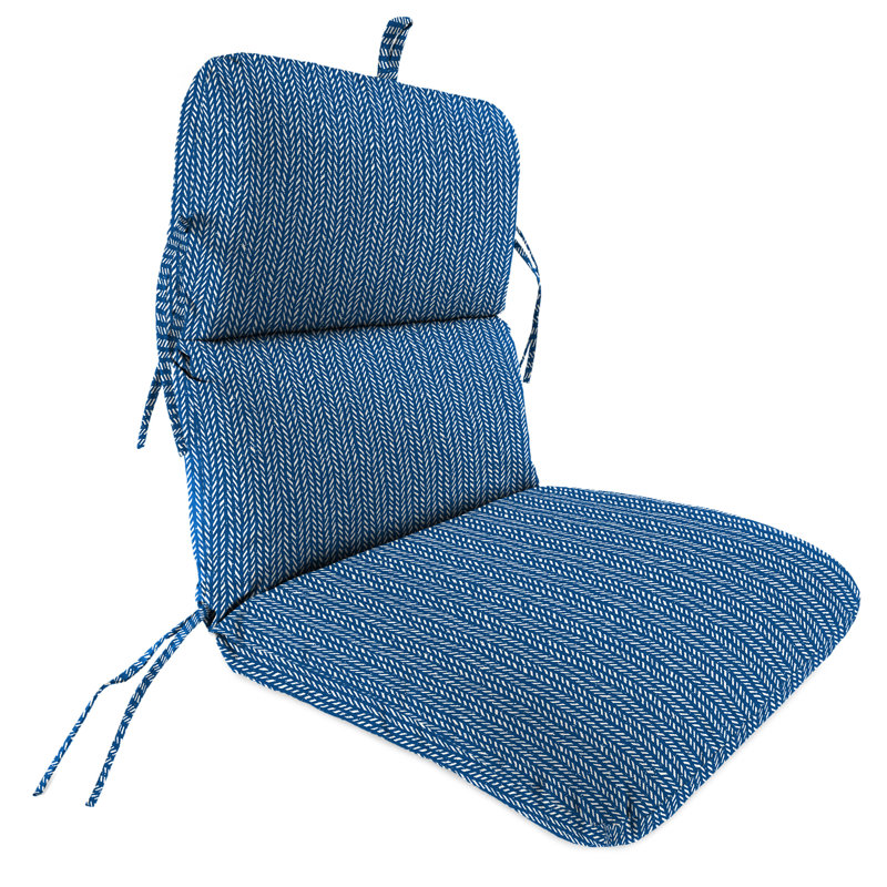 Byrom 22" x 45" Outdoor Chair Cushion with Ties and Loop, Downey Galaxy