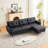 88” W Faux Leather L-Shape Sofa Chaise-556264104