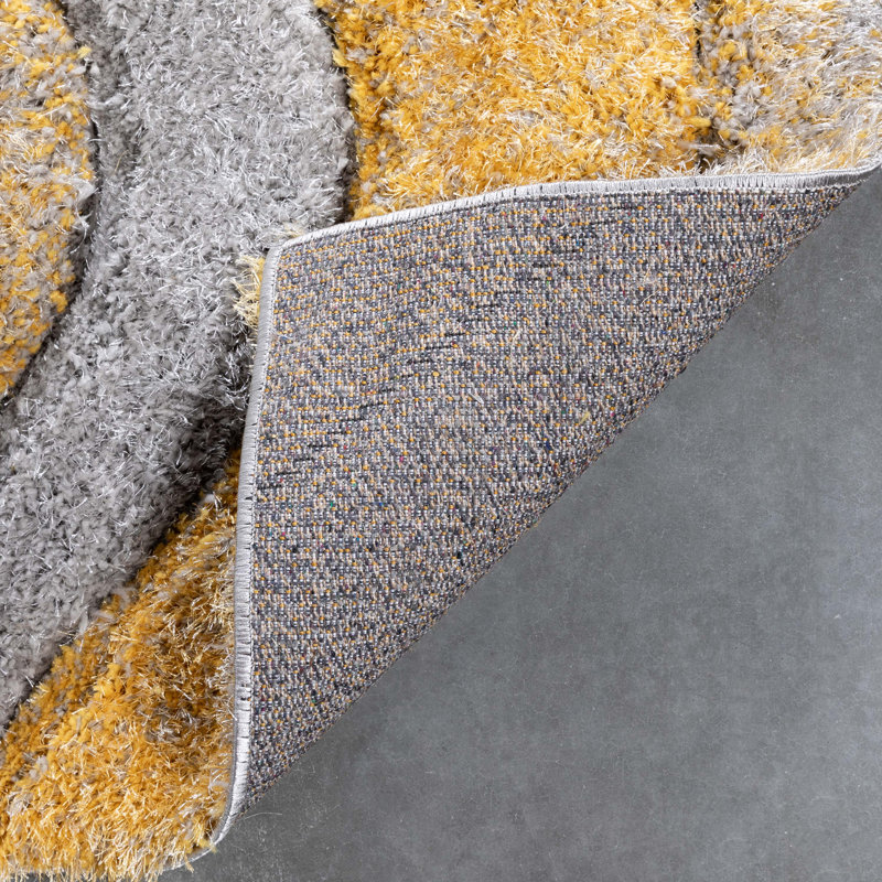 San Francisco Geometric Shag Area Rug, Rectangle 120 x 160cm