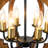 Allysha Rustic 6 Lights Orb Wood Chandelier-705824321