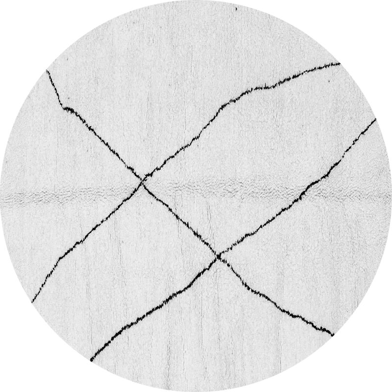 Tapis à motif abstrait tissé à la machine Briam