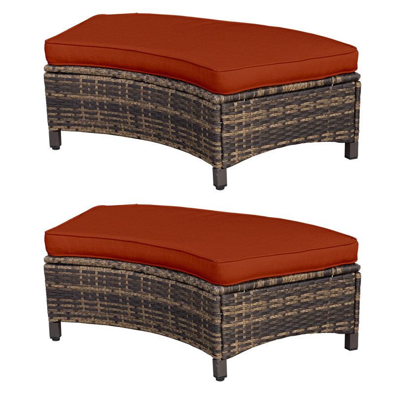 Patio Rattan Ottomans