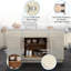 Armoire de cuisine antique blanche 27 x 24 x 34,5, assemblée sans effort, spacieuse avec 1 porte et tablettes réglables, base en contreplaqué robuste à fermeture douce et silencieuse 27 po x 24 po x 34,5 po, prêt à assembler, rangement abondant-1755601165-1755601167
