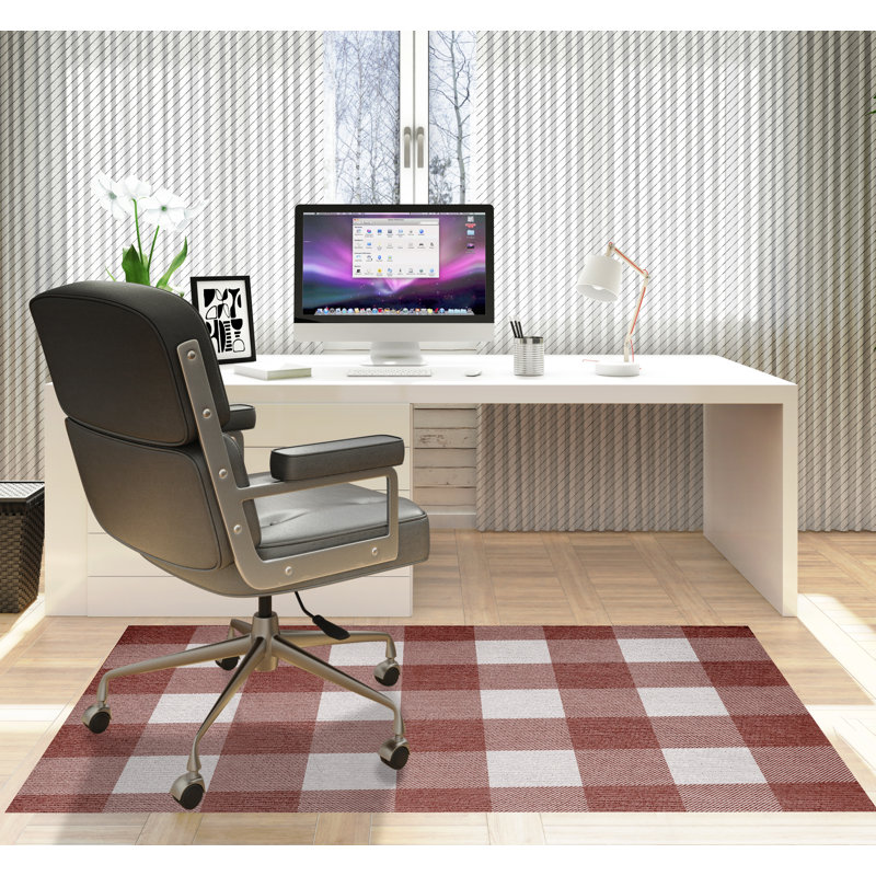 Tapis de chaise rectangulaire Chico, L 36 po x L 60 po, Terre cuite
