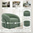 Aunna Upholstered Modern-style Swivel Barrel Accent Chair Full Assembled-1004717472