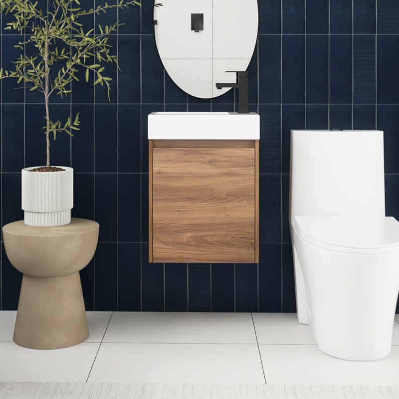 18'' Single Bathroom Vanity with Ceramic Top