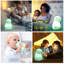 TRIXES Dinosaur Night Light | 8 Colour Modes Children’s Bedroom Accessory | 4 - Dimmable Levels | USB Chargeable, 10-Hour Battery | Soft, Safe Silicone Construction