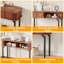 Console cannelée moderne Reddish Brown