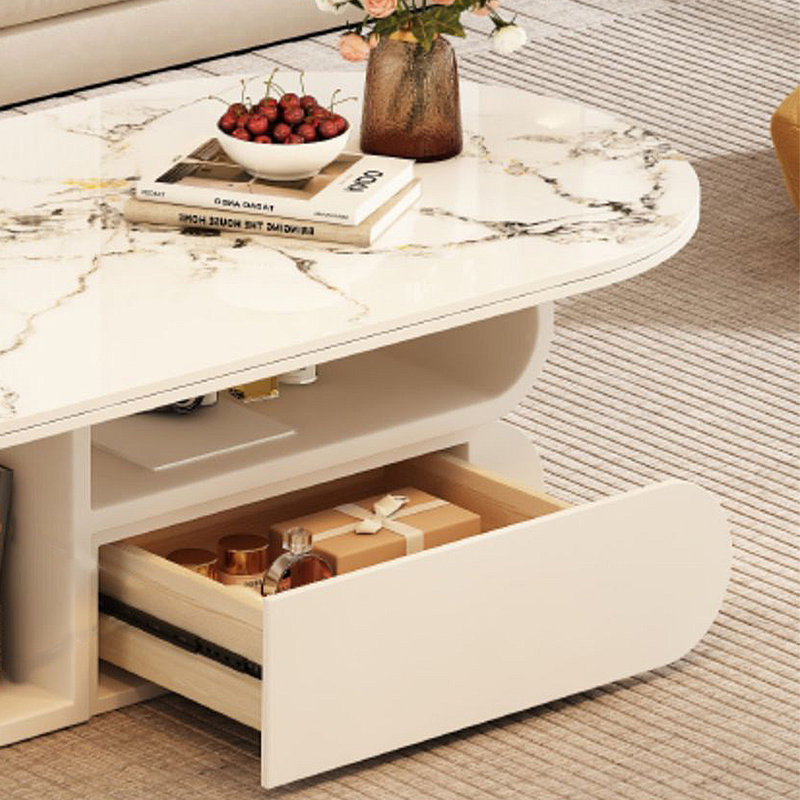 Table basse Modern, H 15,75 po x L 51,18 po x l 27,56 po