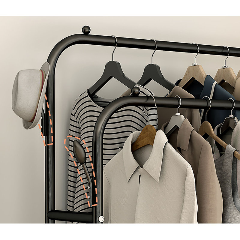 150cm Rolling Clothing Rack
