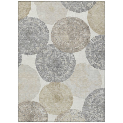 Machine Washable Indoor/Outdoor Adalaide ACN2351 Abstract Rug