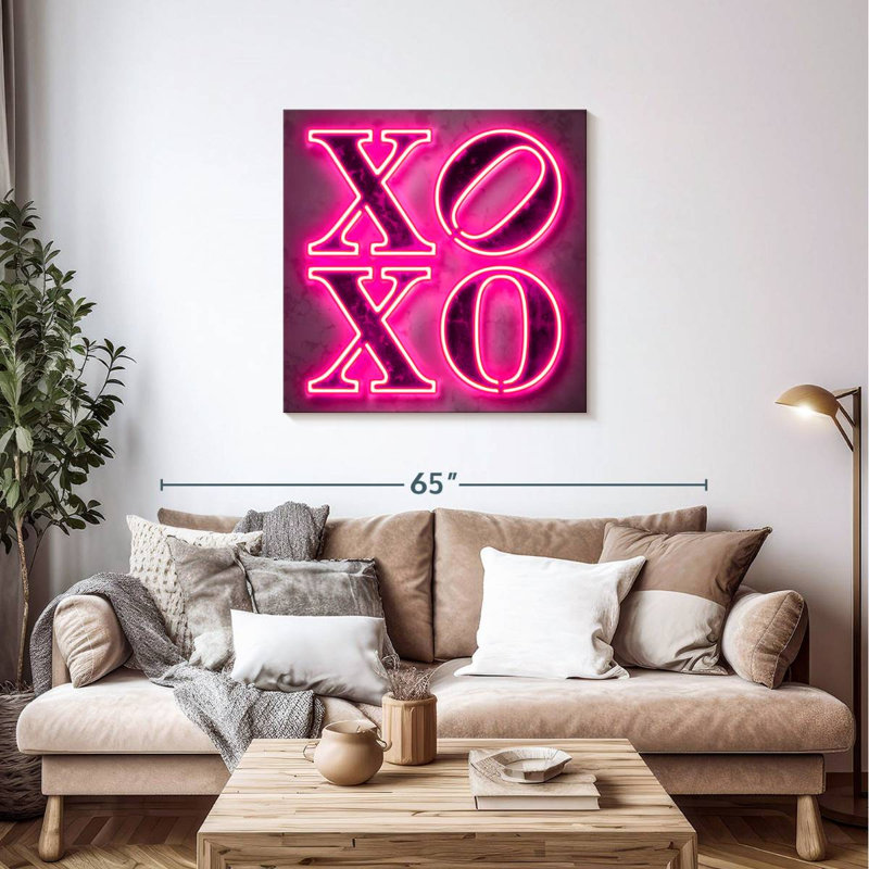 Glowing Xoxo, 36'' H x 36'' W