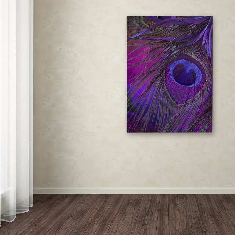 «Peacock Candy IV» par Jadaya, impression sur toile tendue, H 24 po x l 18 po x P 2 po