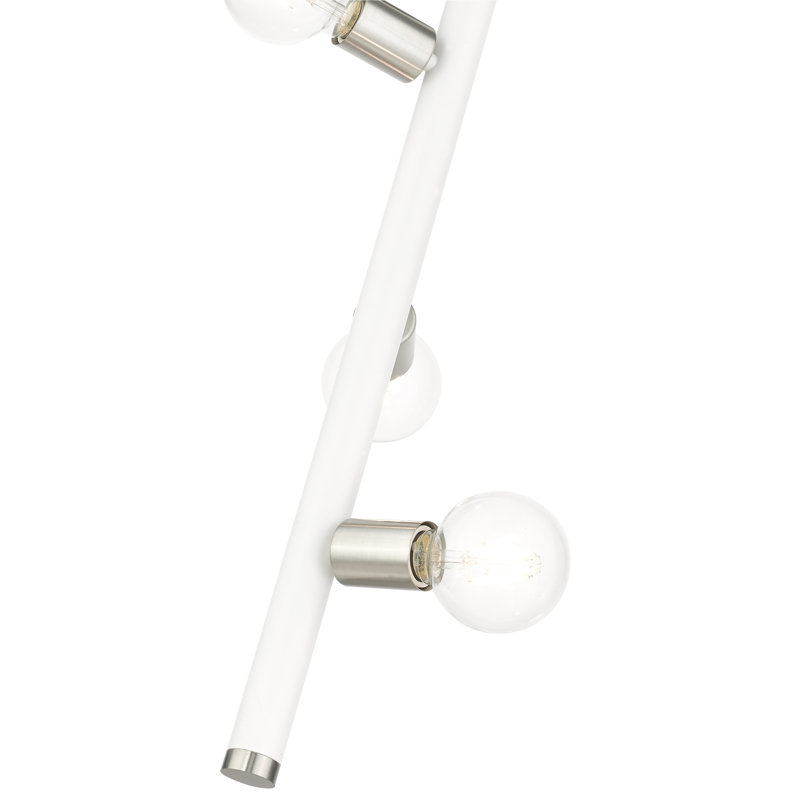 Luminaire suspendu à 3 lumières Jolisha, Blanc
