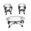 Ensemble de 3 tables basses en verre trempé