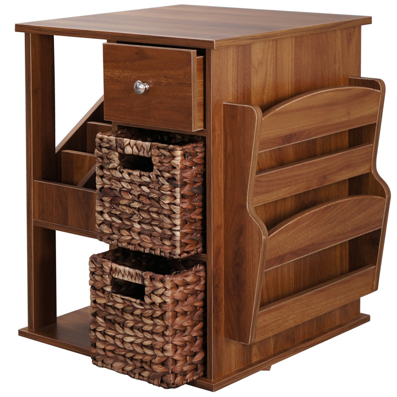 Arlene 3 - Drawer End Table, Walnut