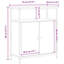 70cm Solid Wood Sideboard