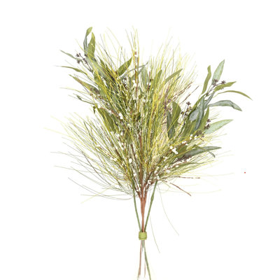 36 po. Tige artificielle de baies en forme d'herbes artificielles pour Noël, décoration de vase