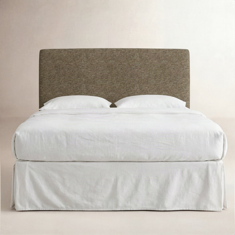 Marquise Upholstered Headboard, King, Milsap Granite Sustain® Tweed
